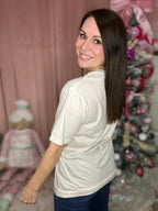 Bubble Peace Santa Graphic- tee