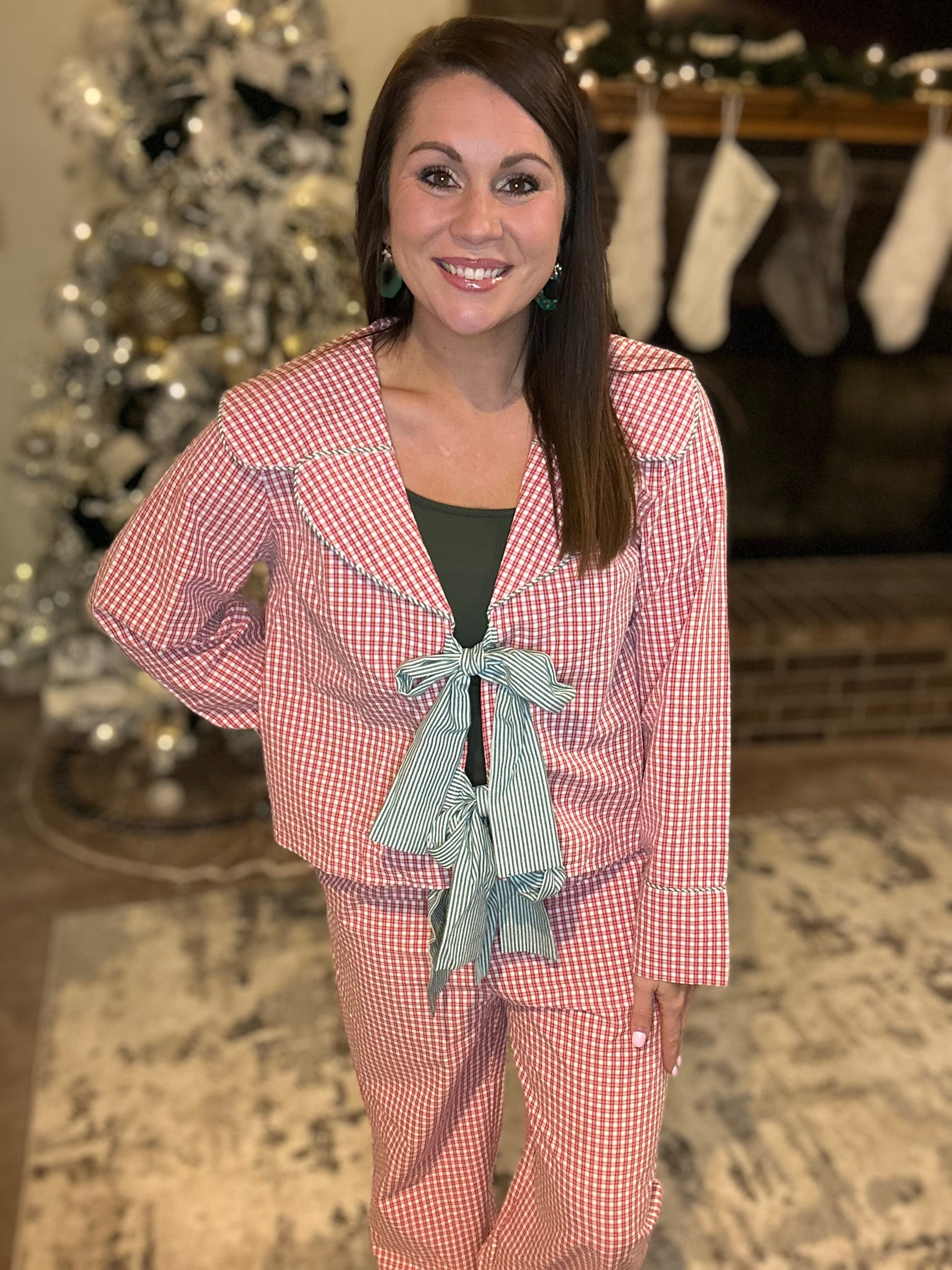 Ginghem Christmas Pajama Set