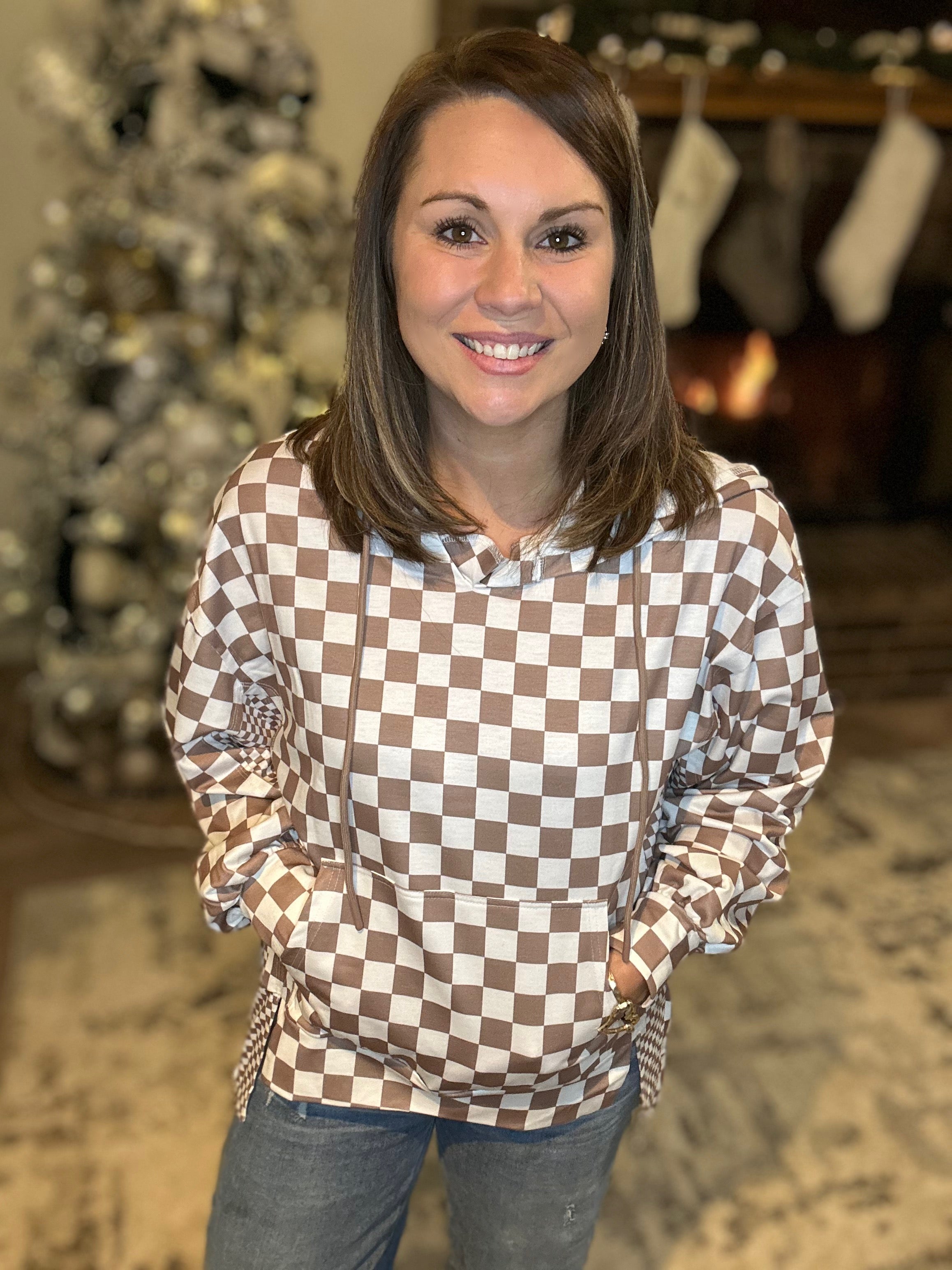 Double Check Oversize Hoodie