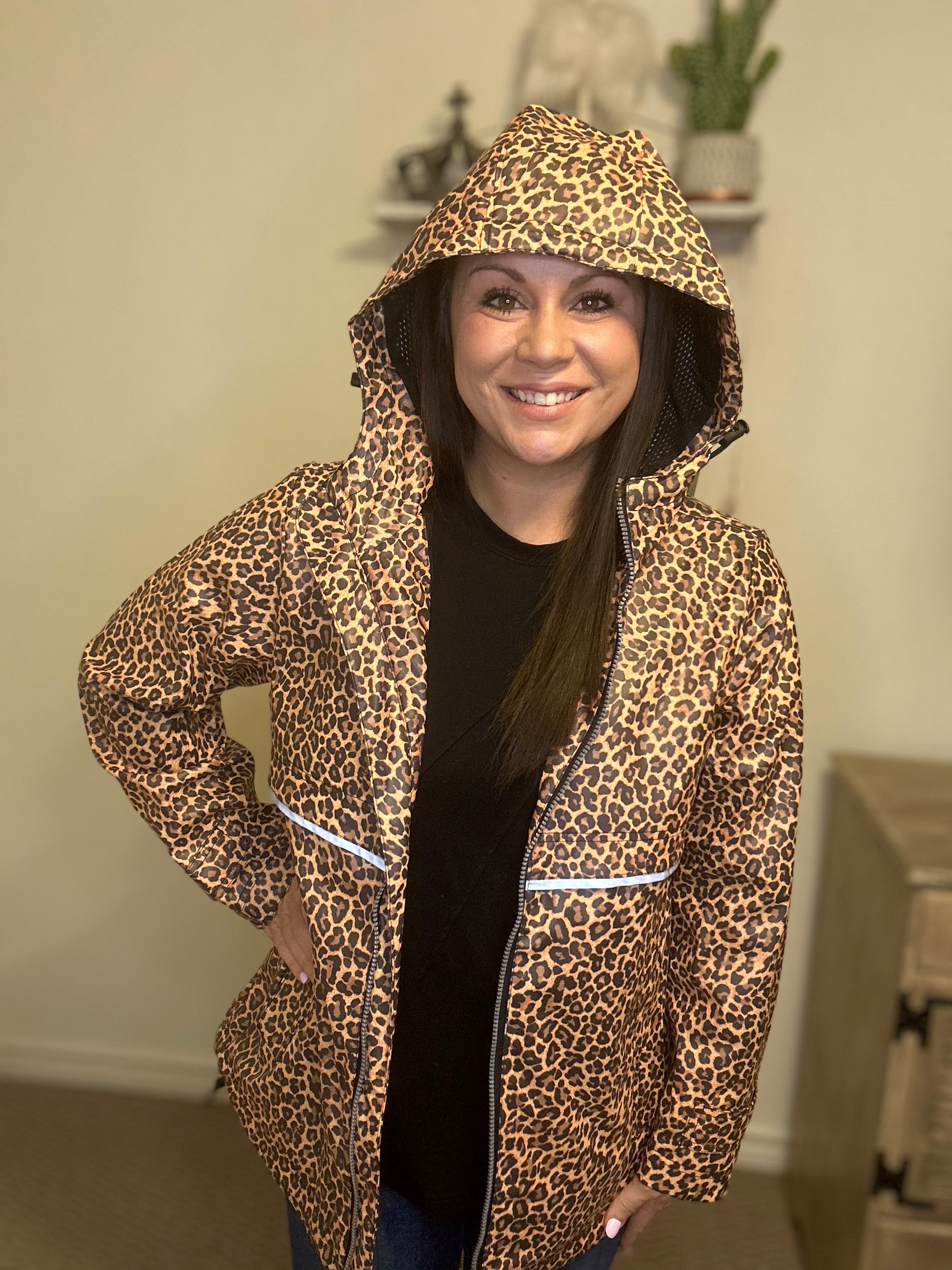 Leopard Raincoat