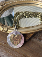 Two Tone Heart Necklace