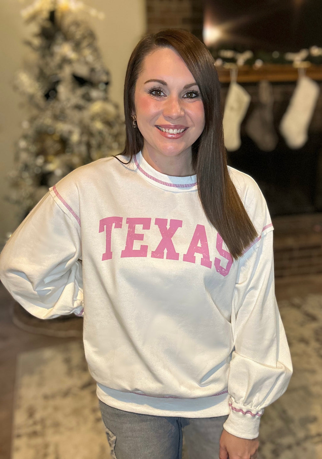 Texas Printed Crewneck Sweatshirt