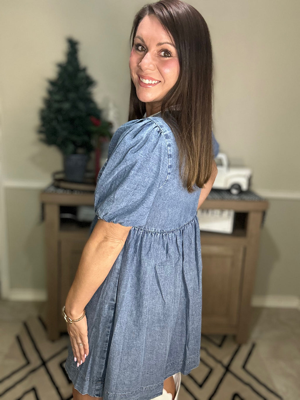 Babydoll Denim Dress