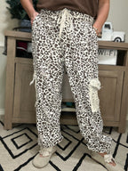 Leopard Lace Cargo Pants