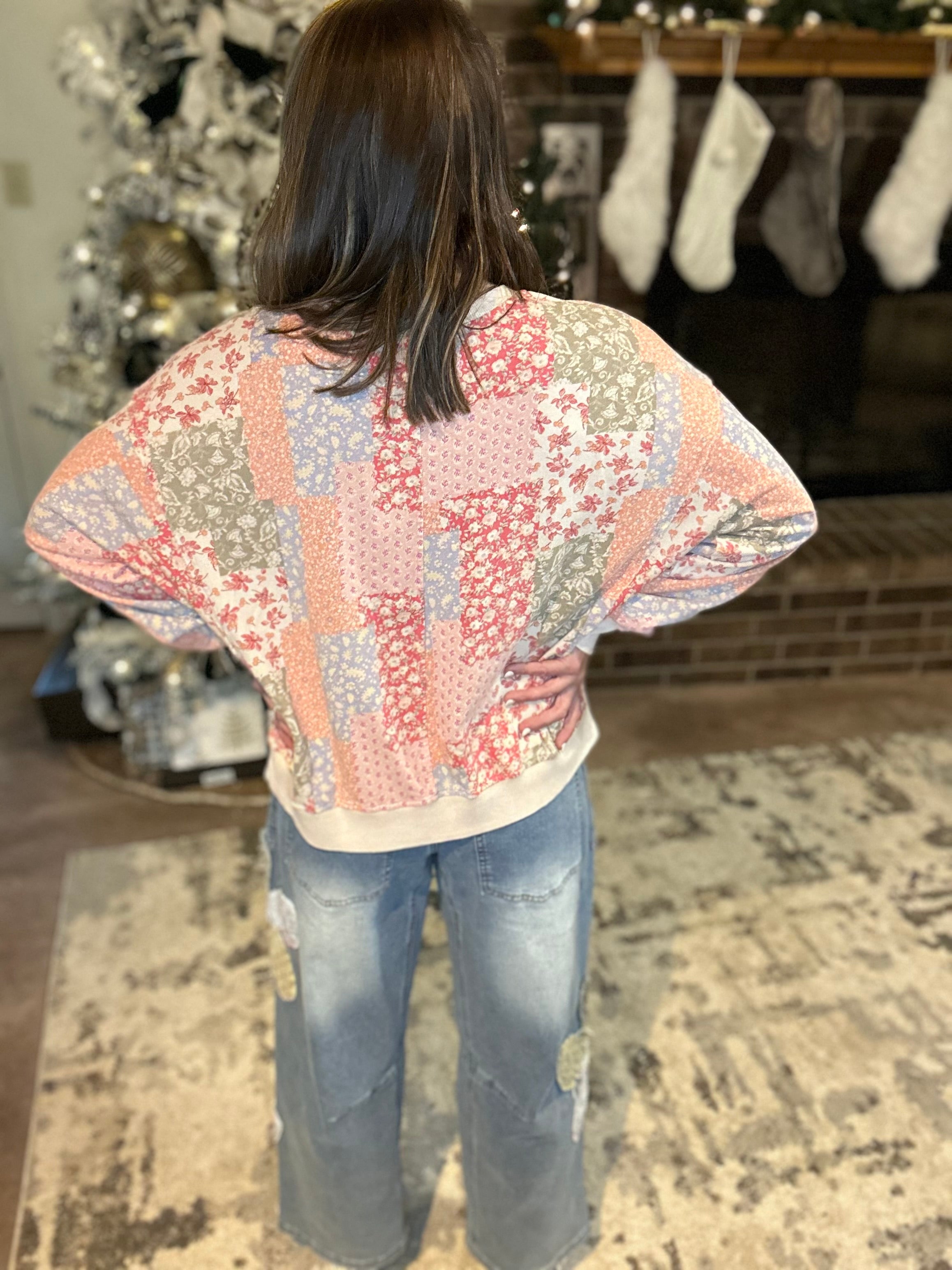 Flower Patches Barrel Pants