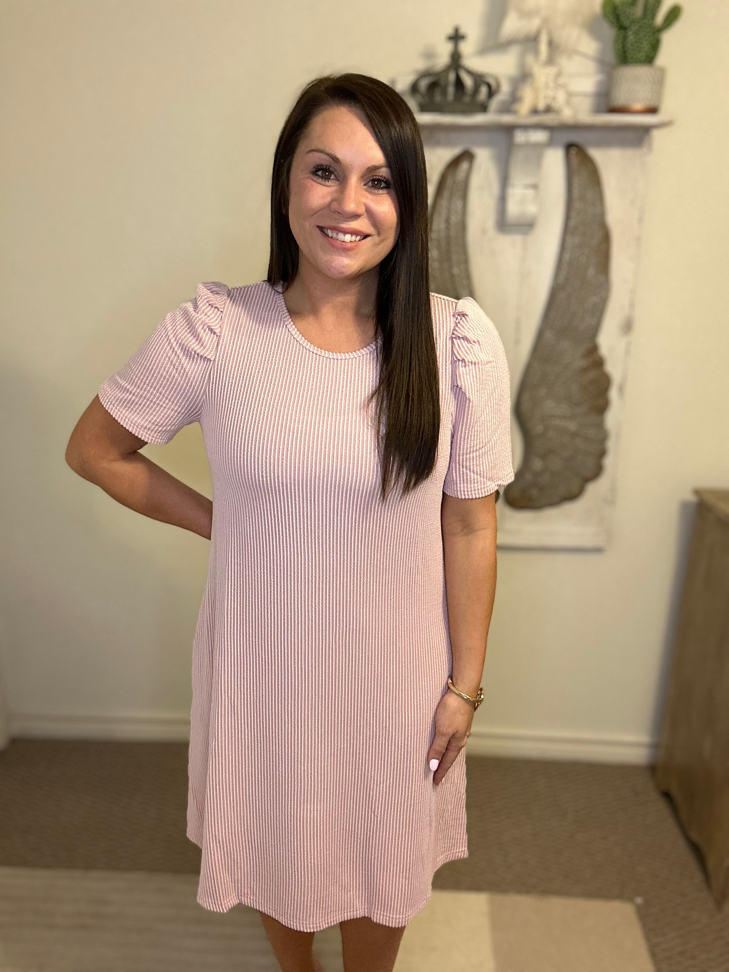Light Pink Shift Dress