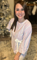 Striped Bow Blouse