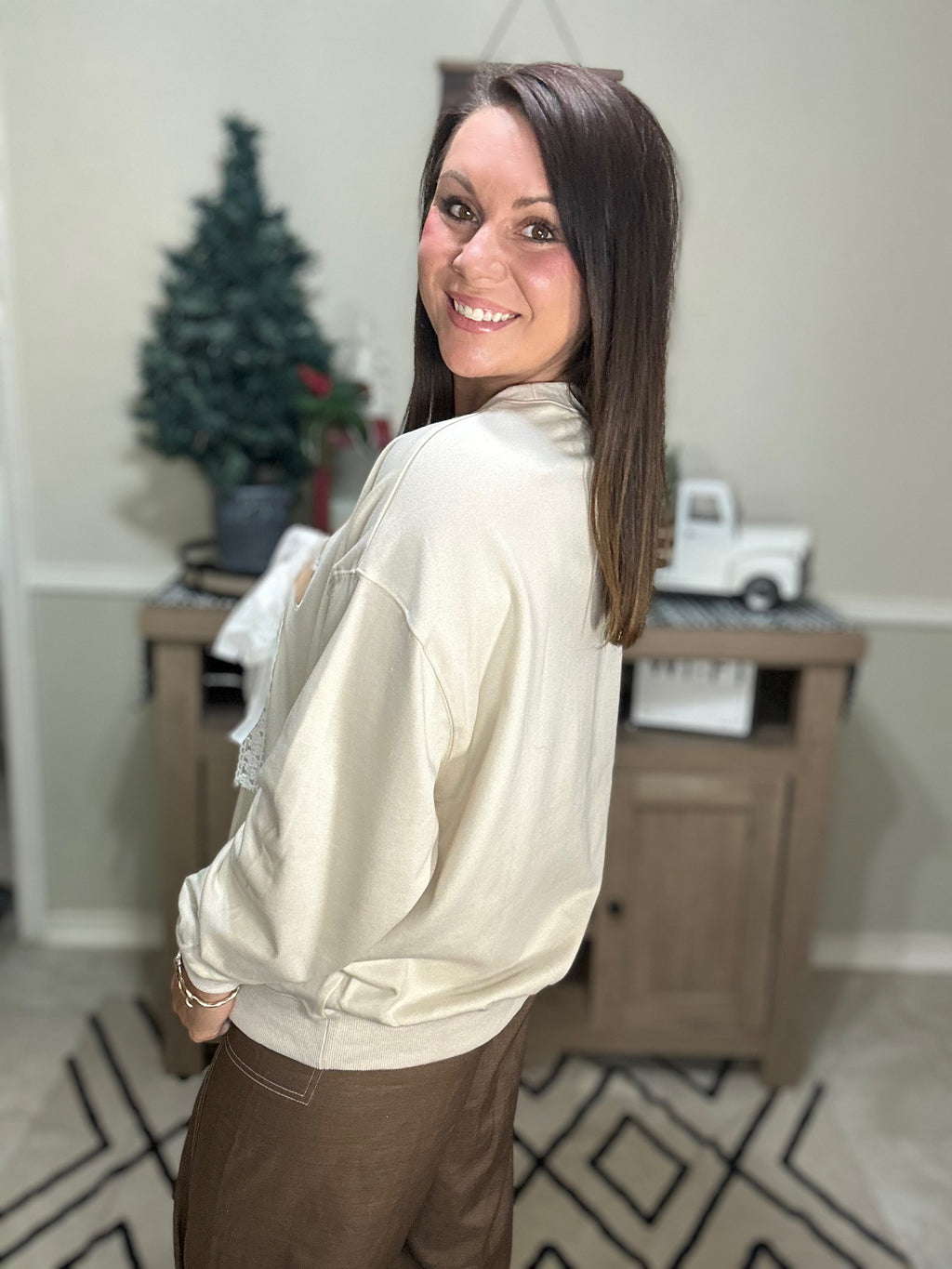 Cowgirl Hat Applique Sweatshirt