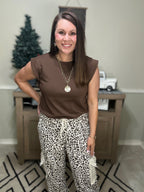 Leopard Lace Cargo Pants