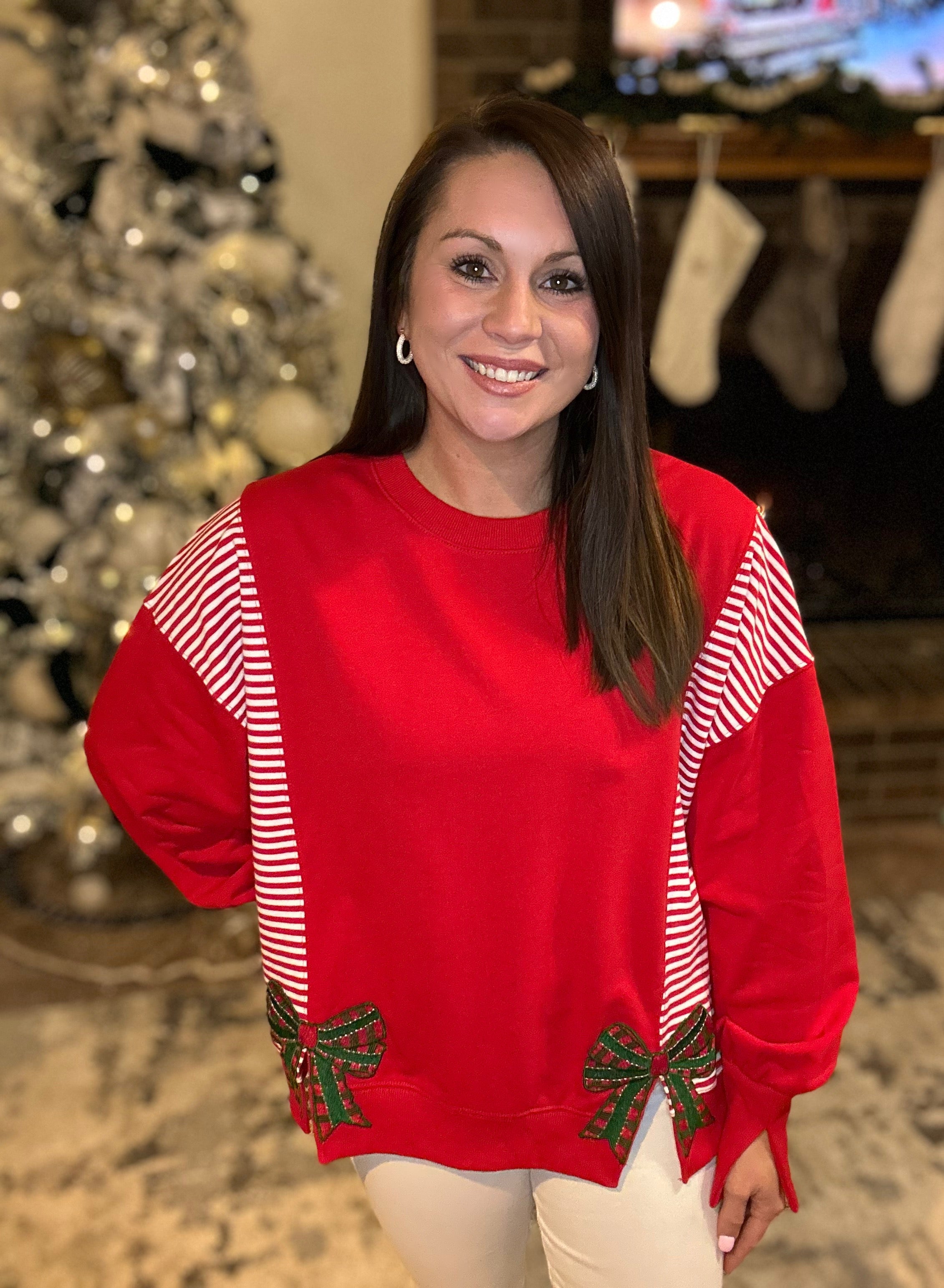 Merry Bow Sweatshirt