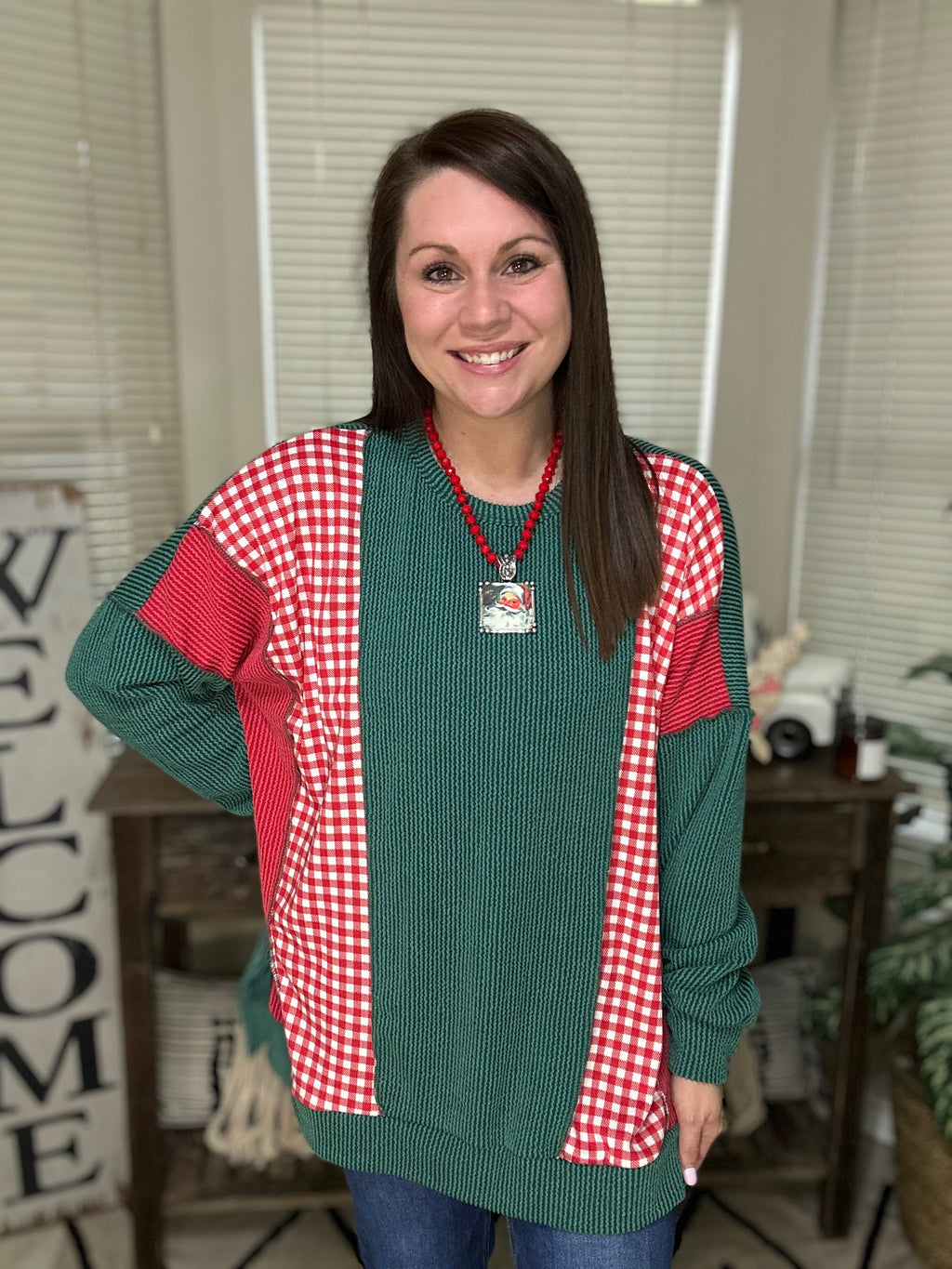 Ripped & Ready Christmas Top