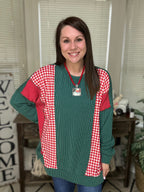 Ripped & Ready Christmas Top