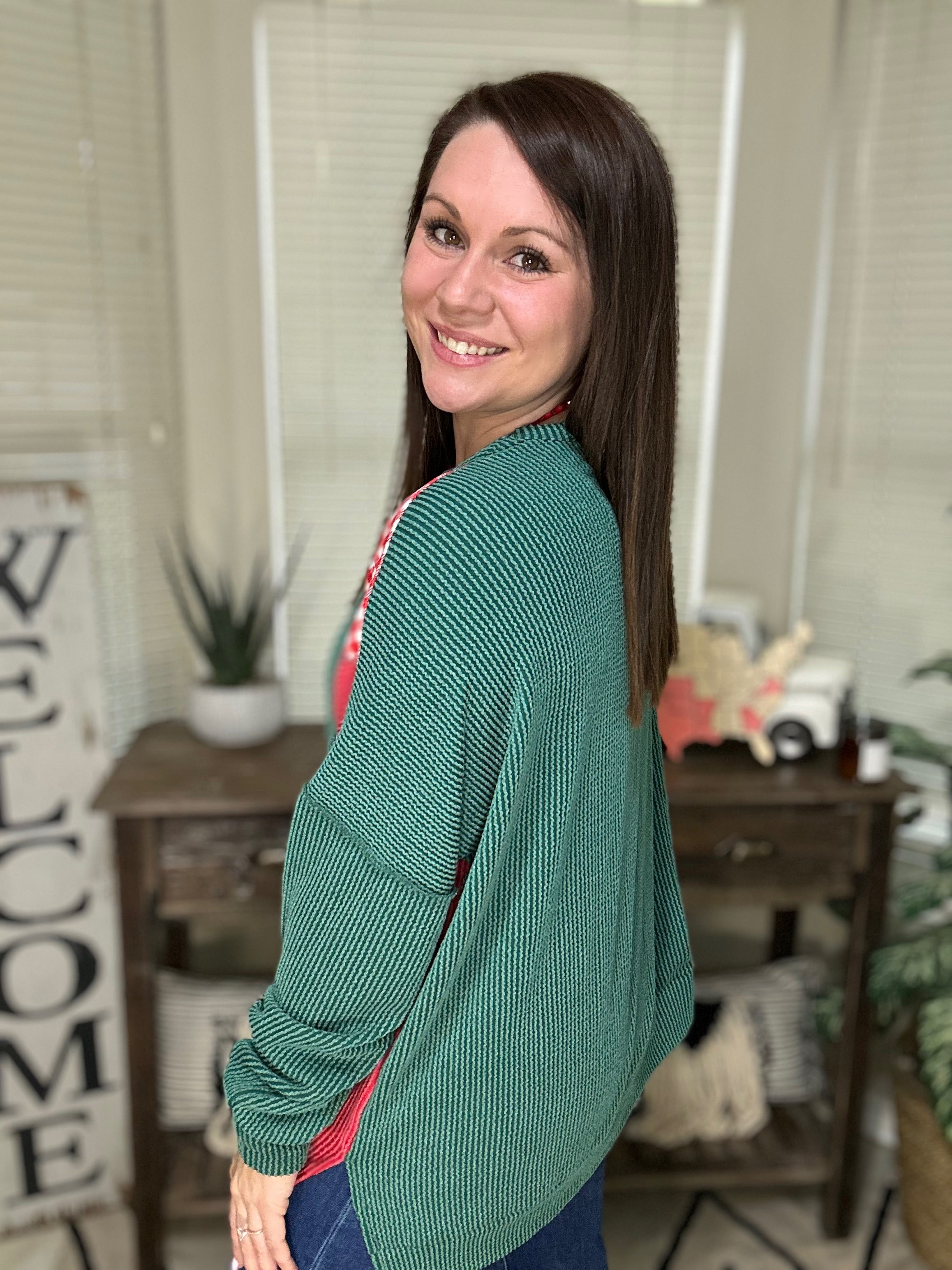 Ripped & Ready Christmas Top