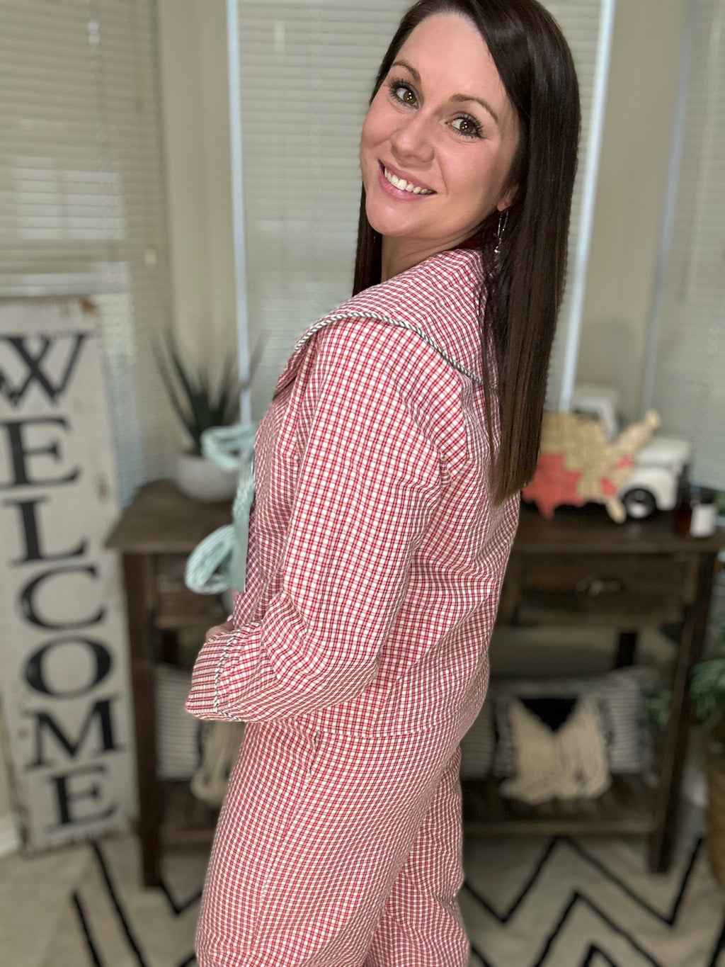 Ginghem Christmas Pajama Set