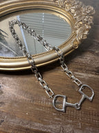 Rhinestone Horse Bit Necklace
