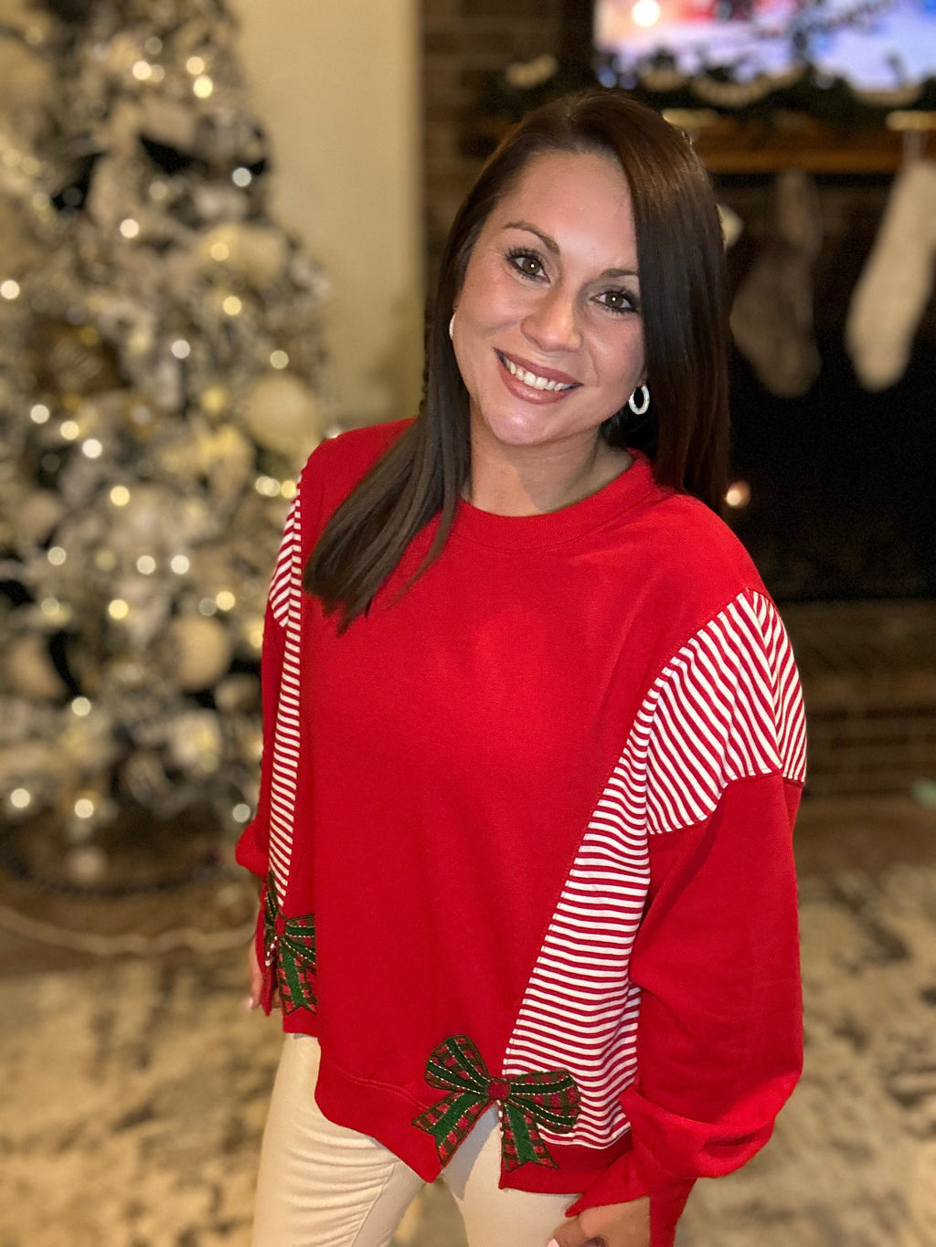 Merry Bow Sweatshirt