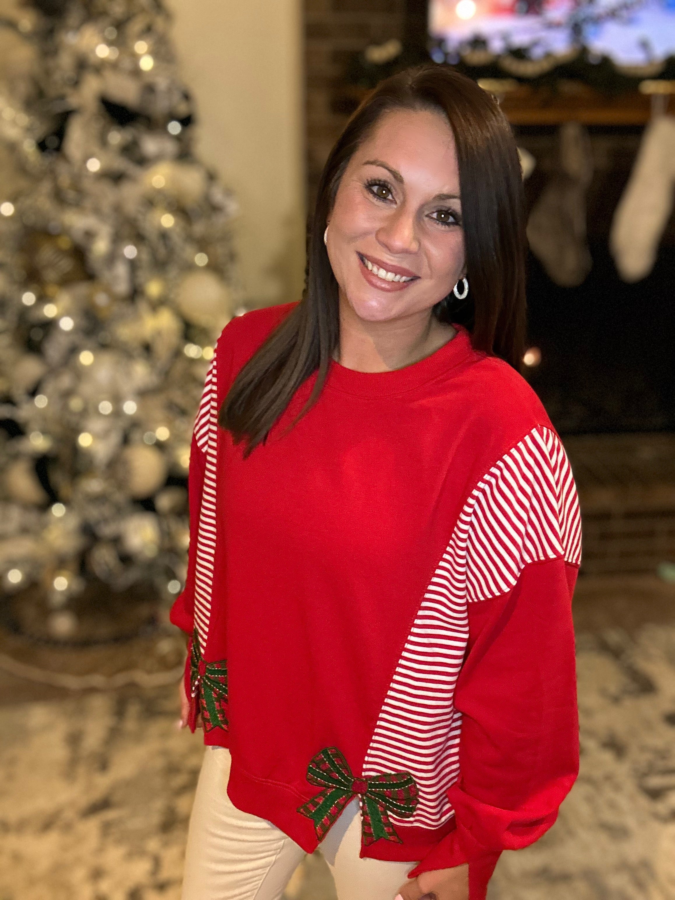 Merry Bow Sweatshirt