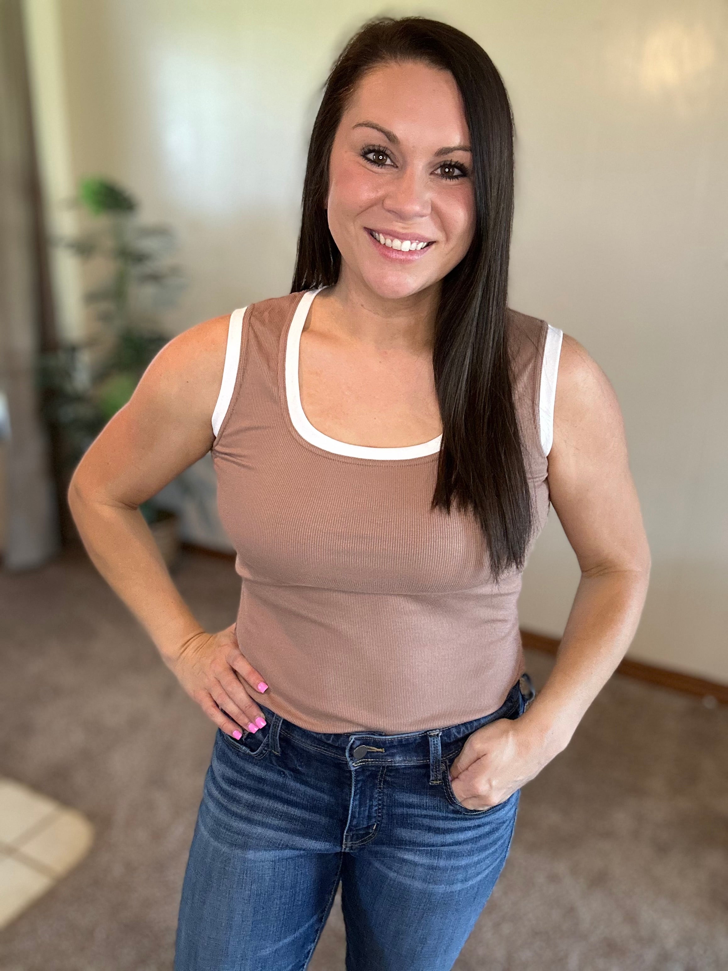 Ribbed Knit Tank Top