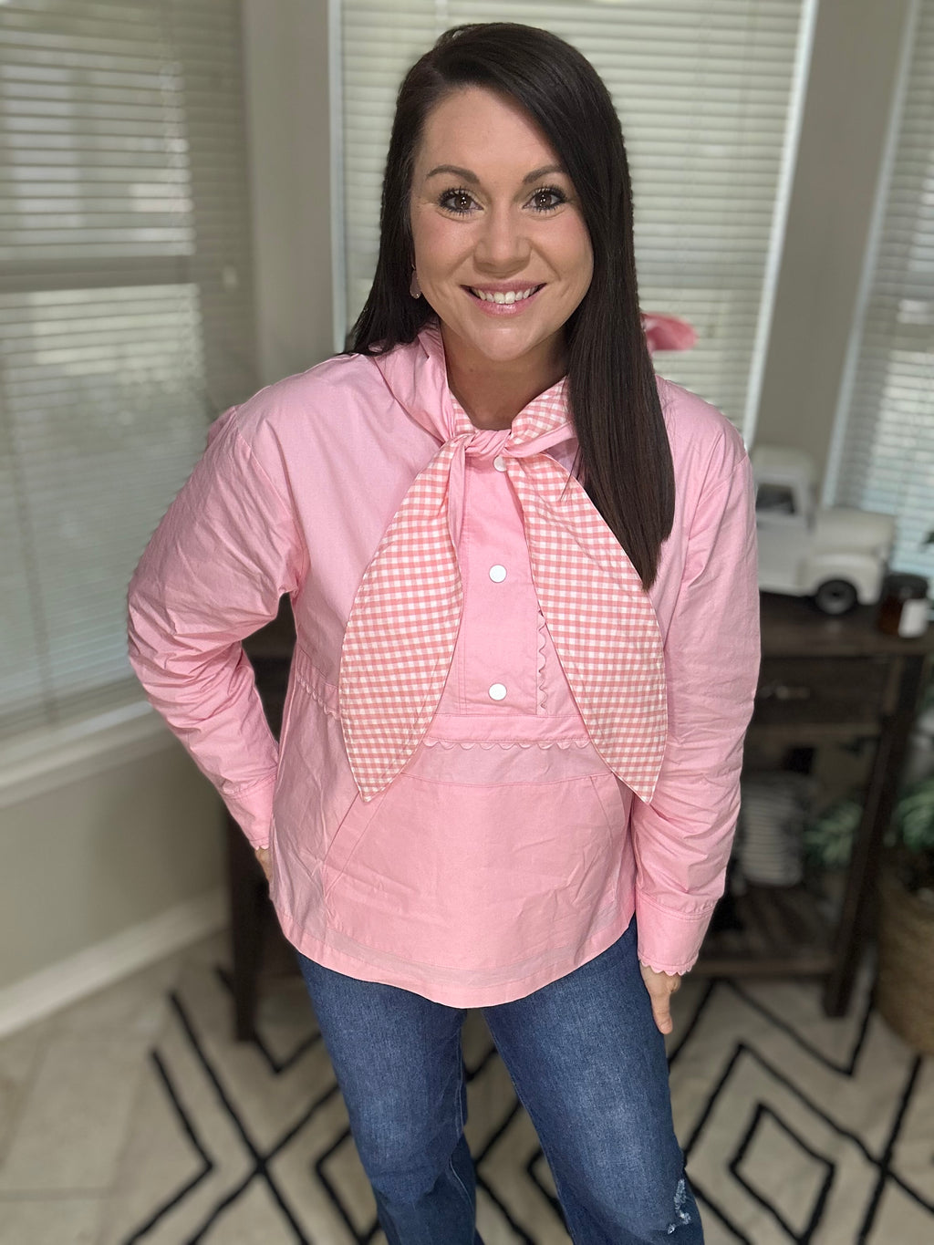 Pink Knot Windbreaker