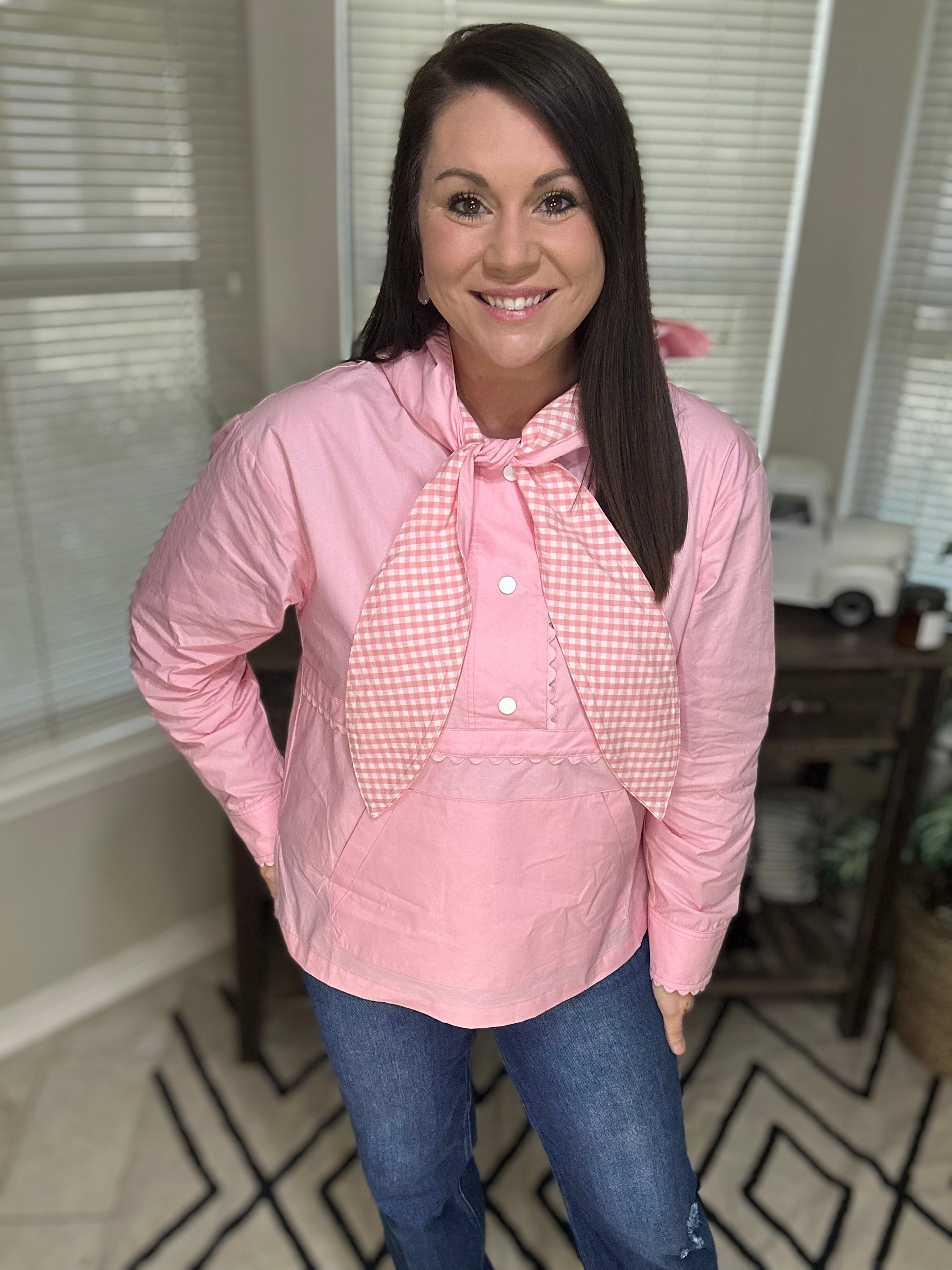 Pink Knot Windbreaker