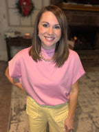 Pink Crush Mock Neck