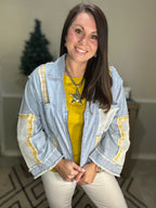 Plaid & Lace Patchwork Jacket