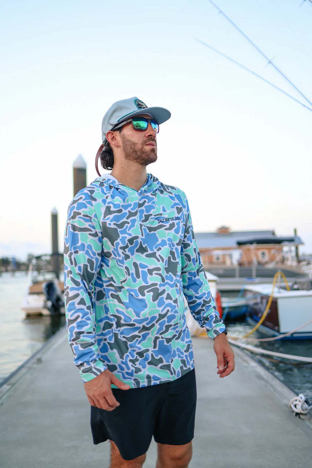 Texas Coastal Camo Performance Hoodie