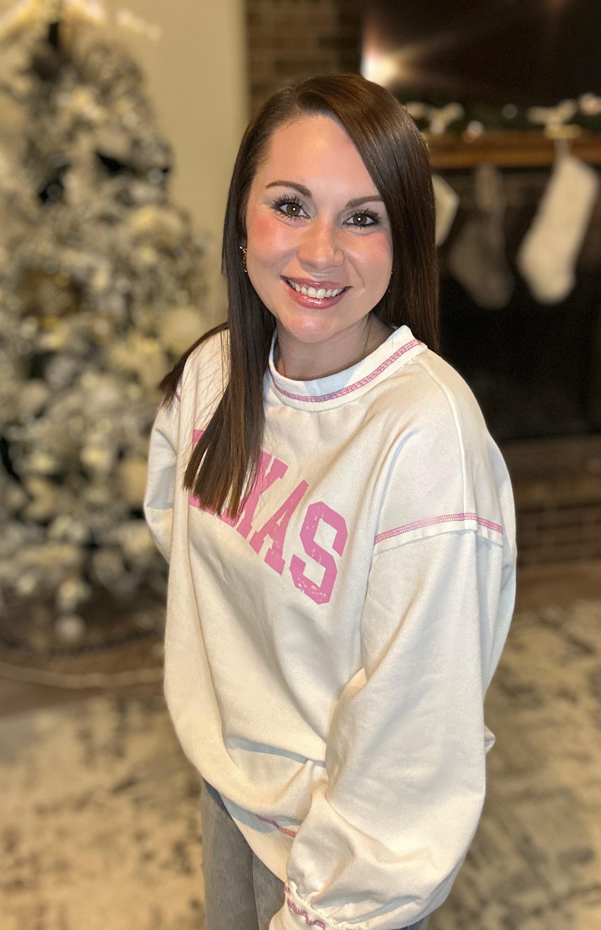 Texas Printed Crewneck Sweatshirt