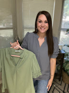 Breeze Cuff Blouse
