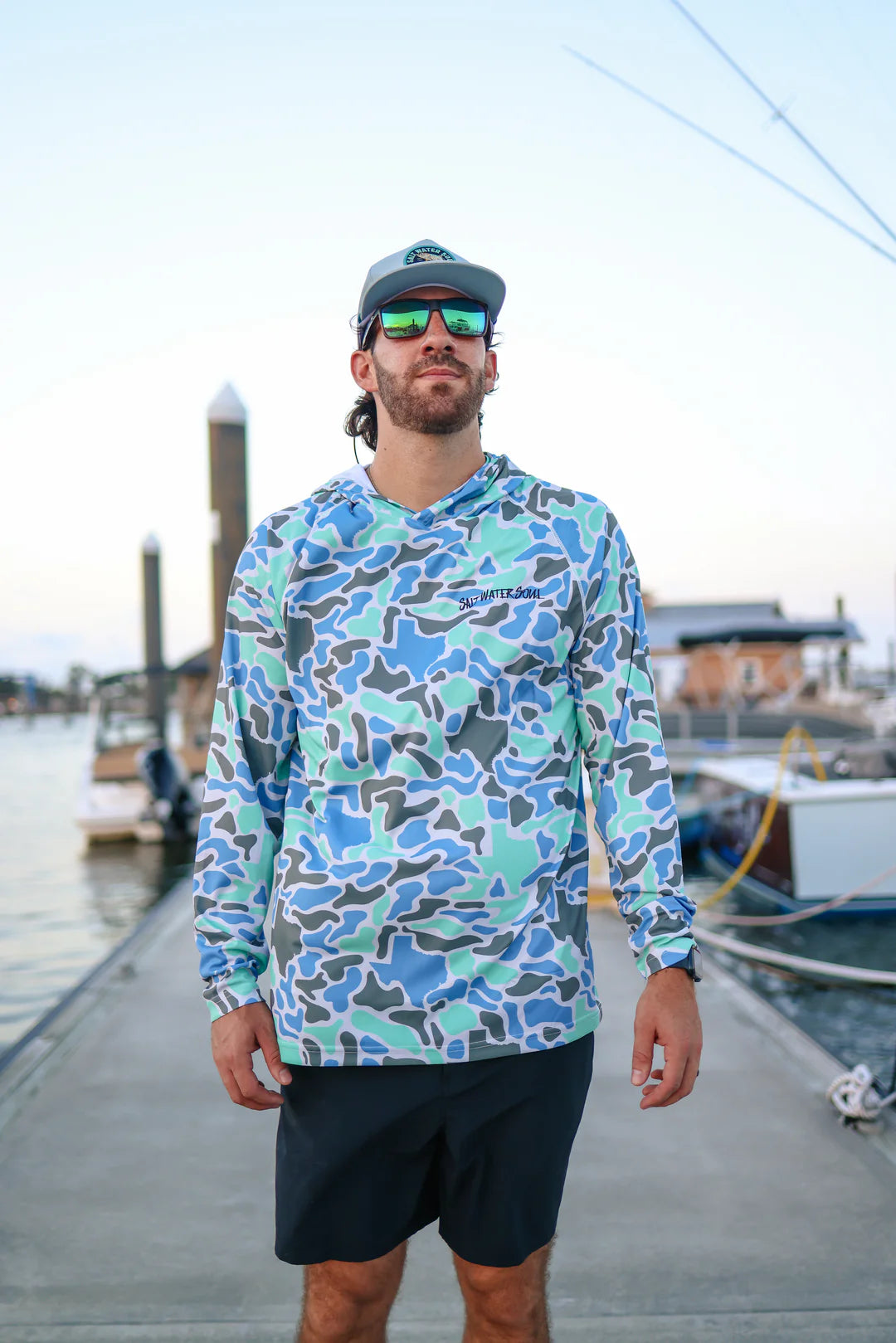 Texas Coastal Camo Performance Hoodie