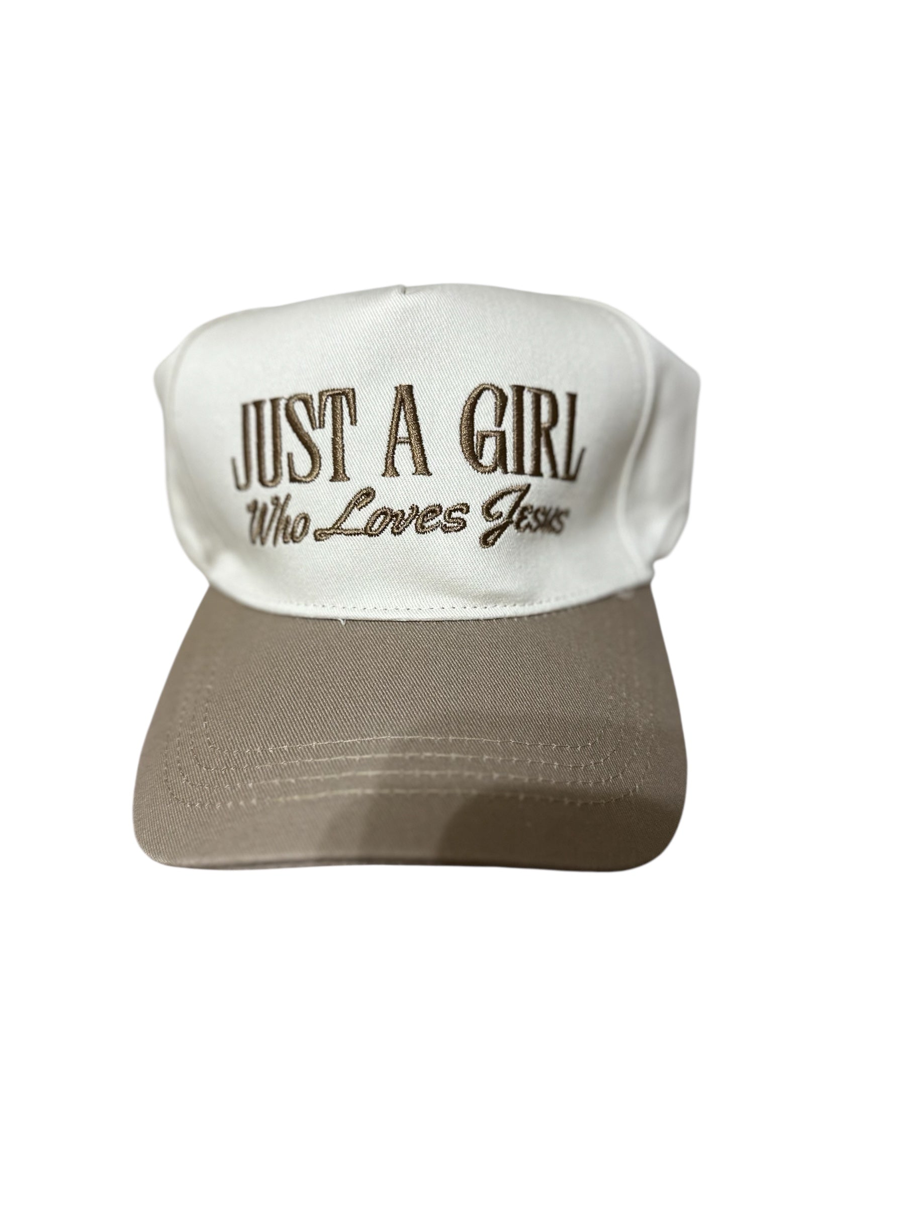 Ash Mocha Just A Girl Who Love Jesus Hat