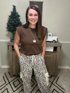 Leopard Lace Cargo Pants