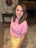Pink Crush Mock Neck