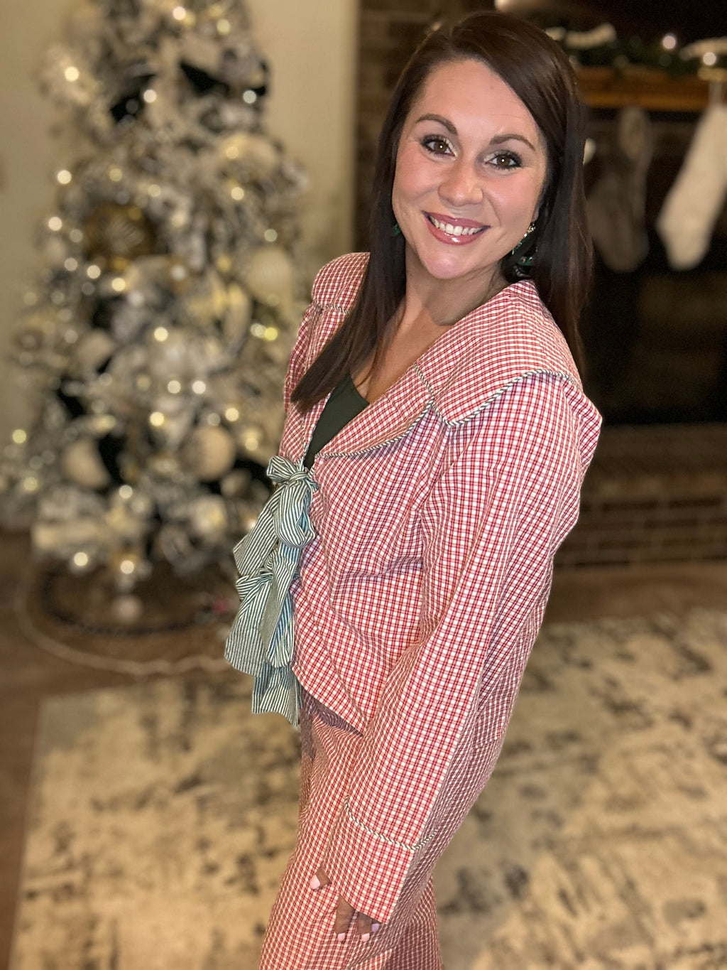 Ginghem Christmas Pajama Set