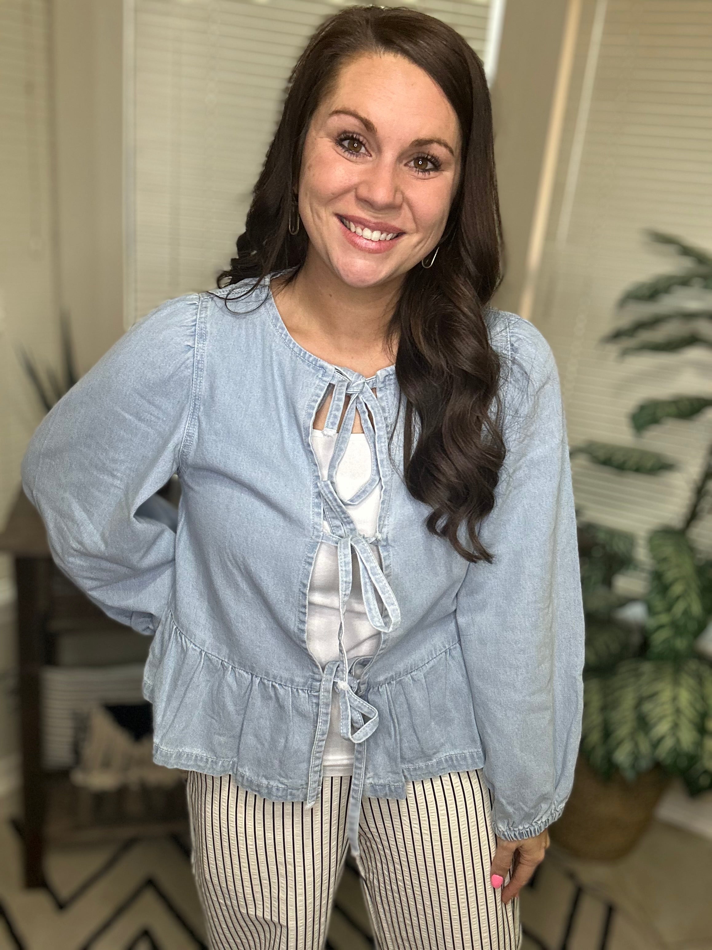 Stripe Casual Pants