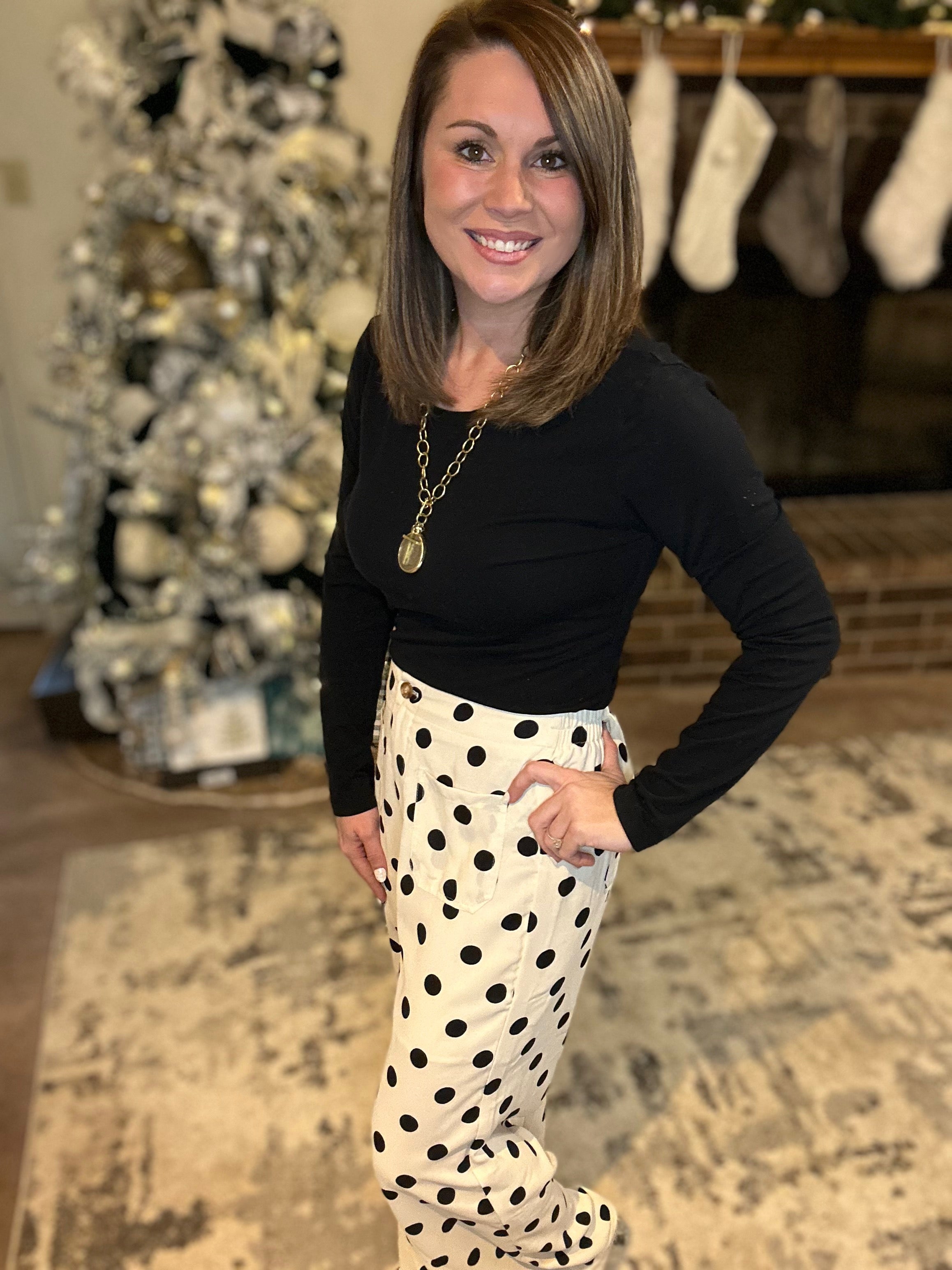 Polka Dot Loose Pant