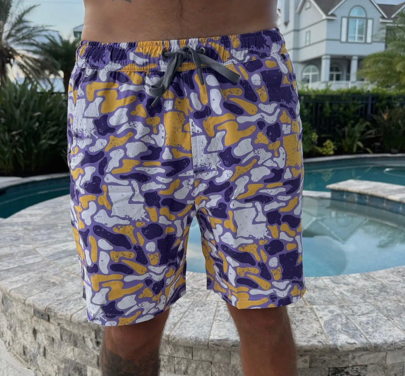 Louisiana Camo Athletic Shorts