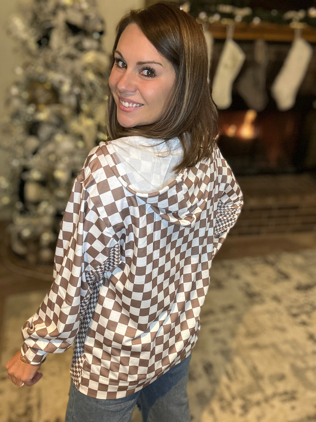 Double Check Oversize Hoodie