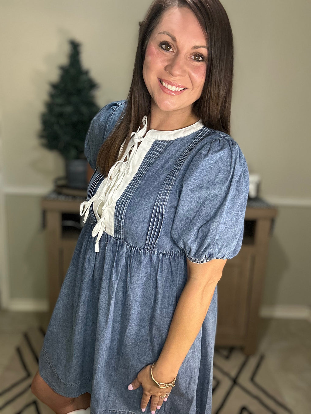 Babydoll Denim Dress