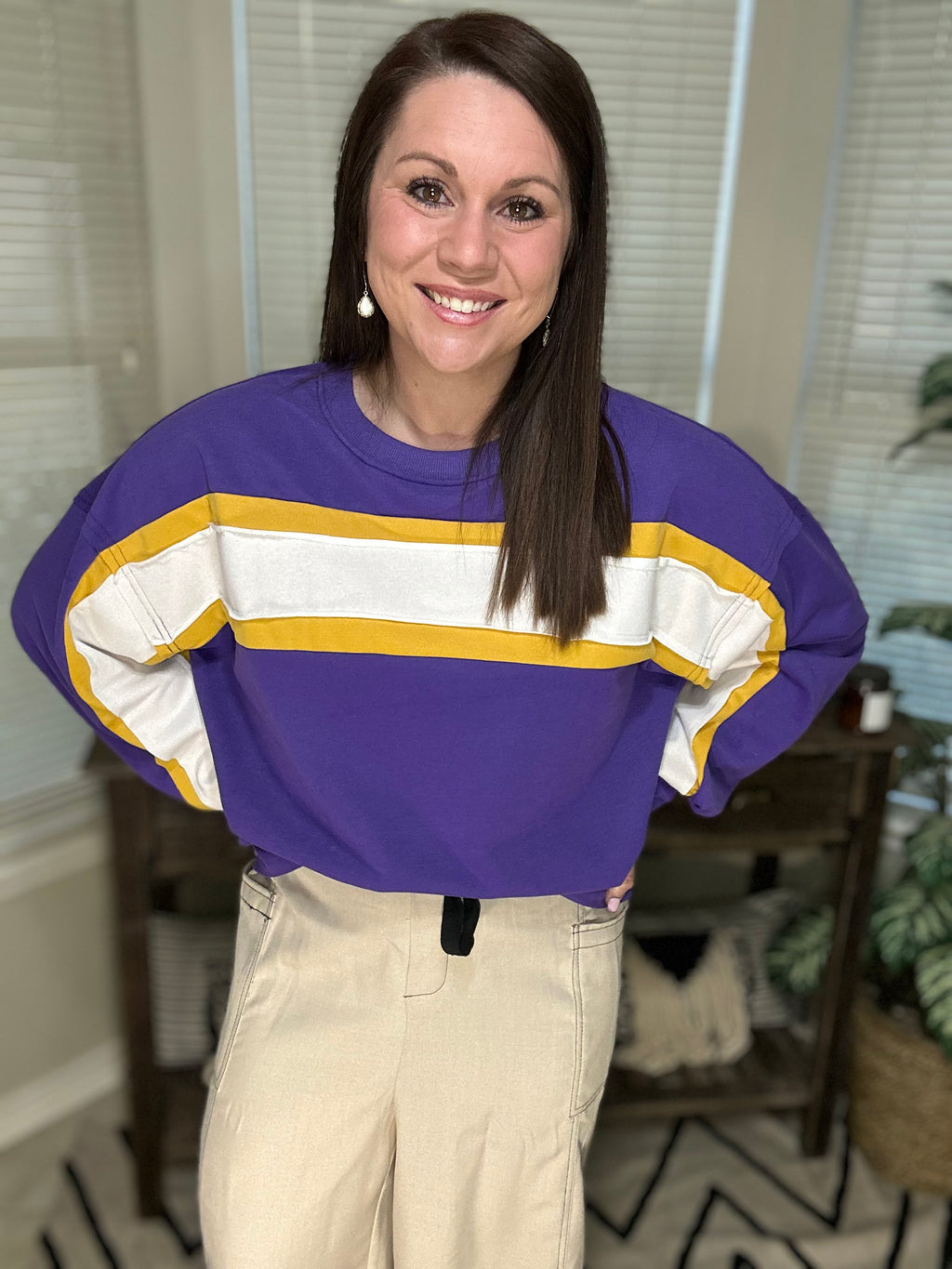 Gameday Purple Pullover