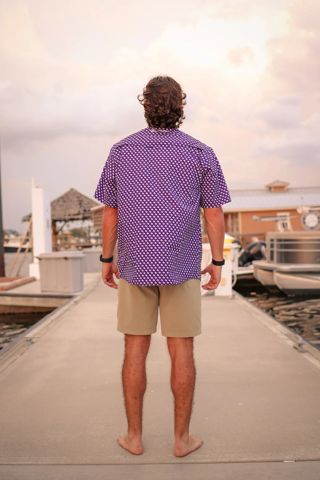 Purple Pearl Snap Shirt