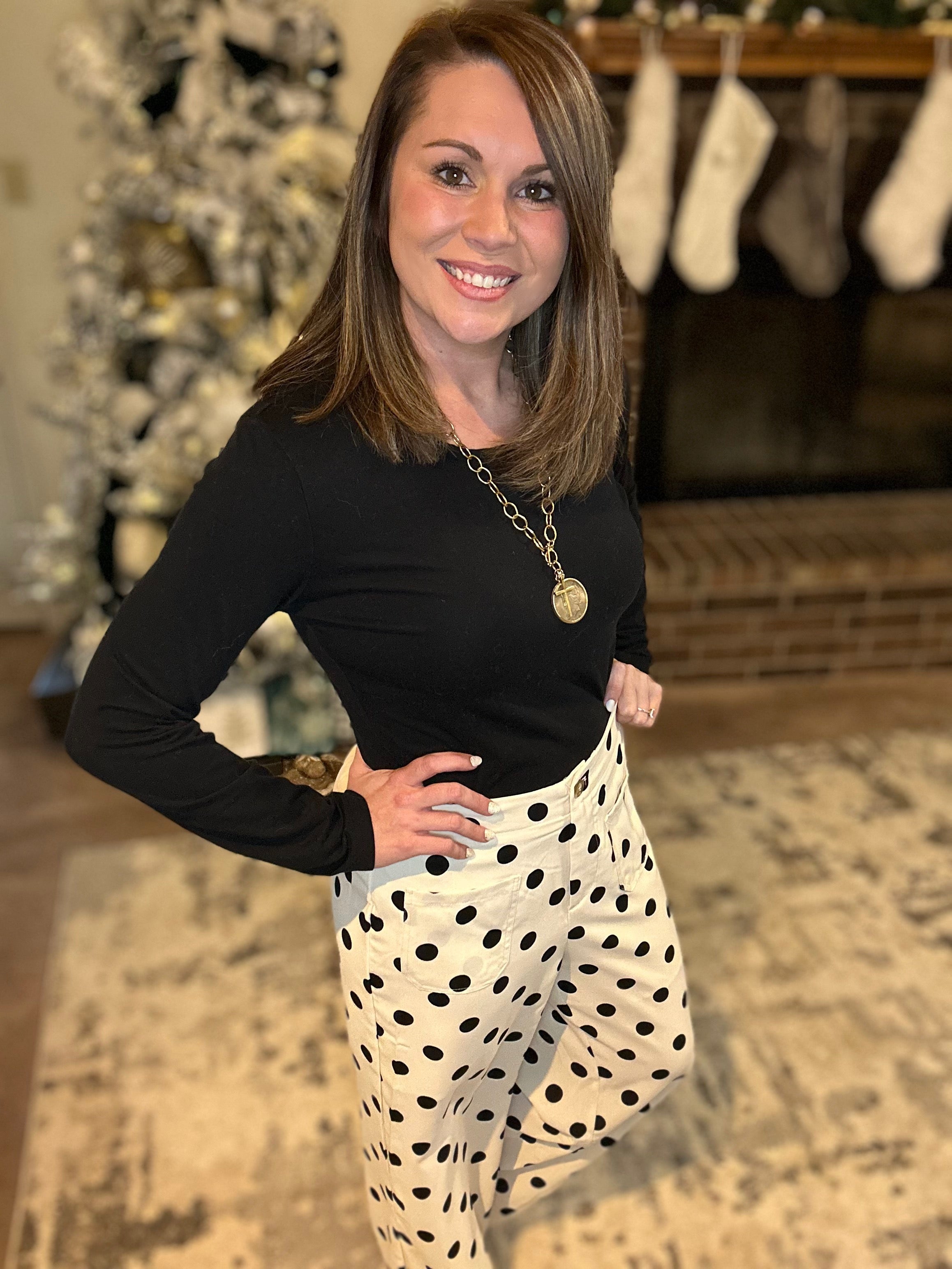 Polka Dot Loose Pant