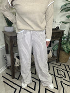 Stripe Casual Pants