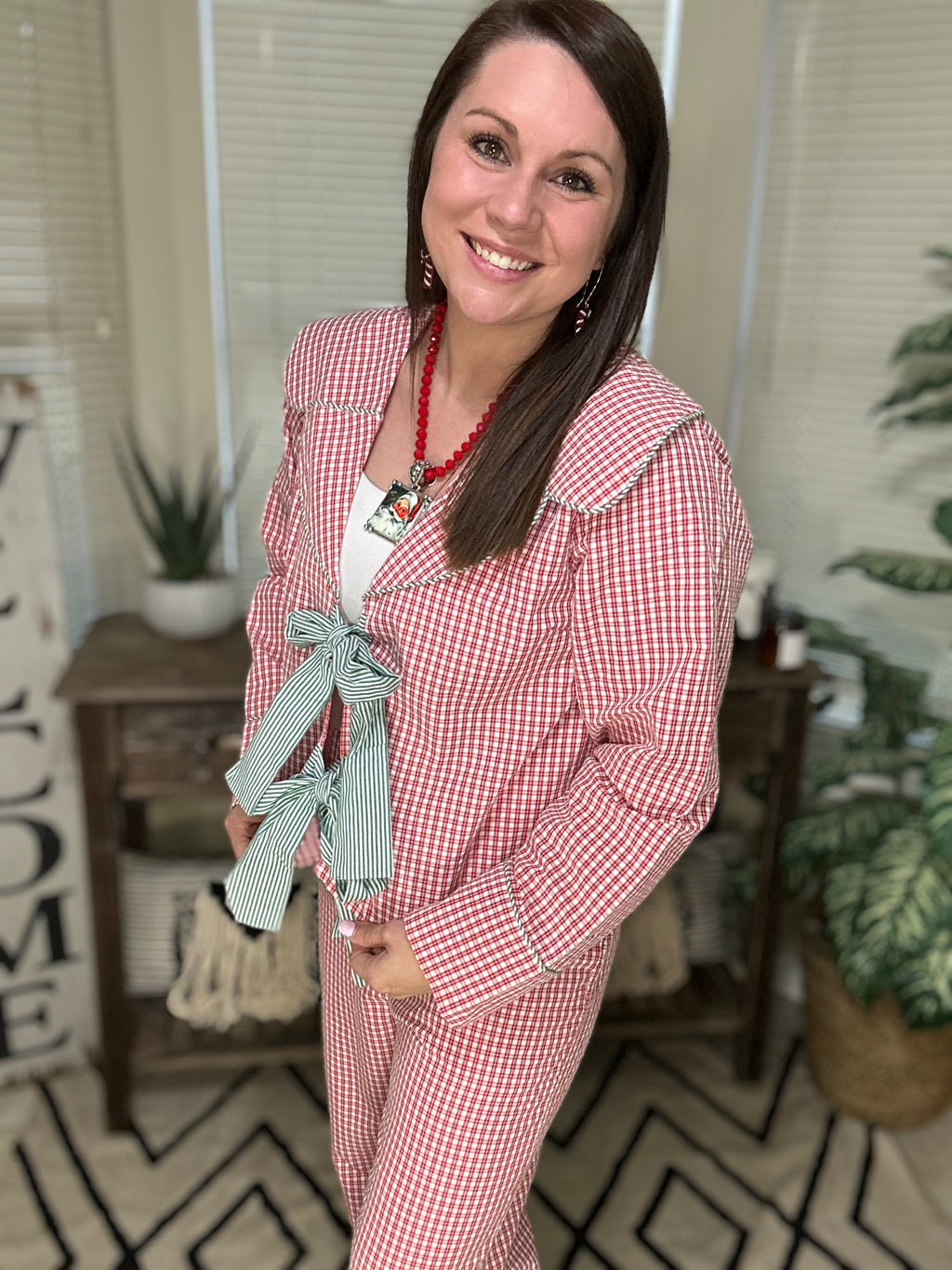 Ginghem Christmas Pajama Set