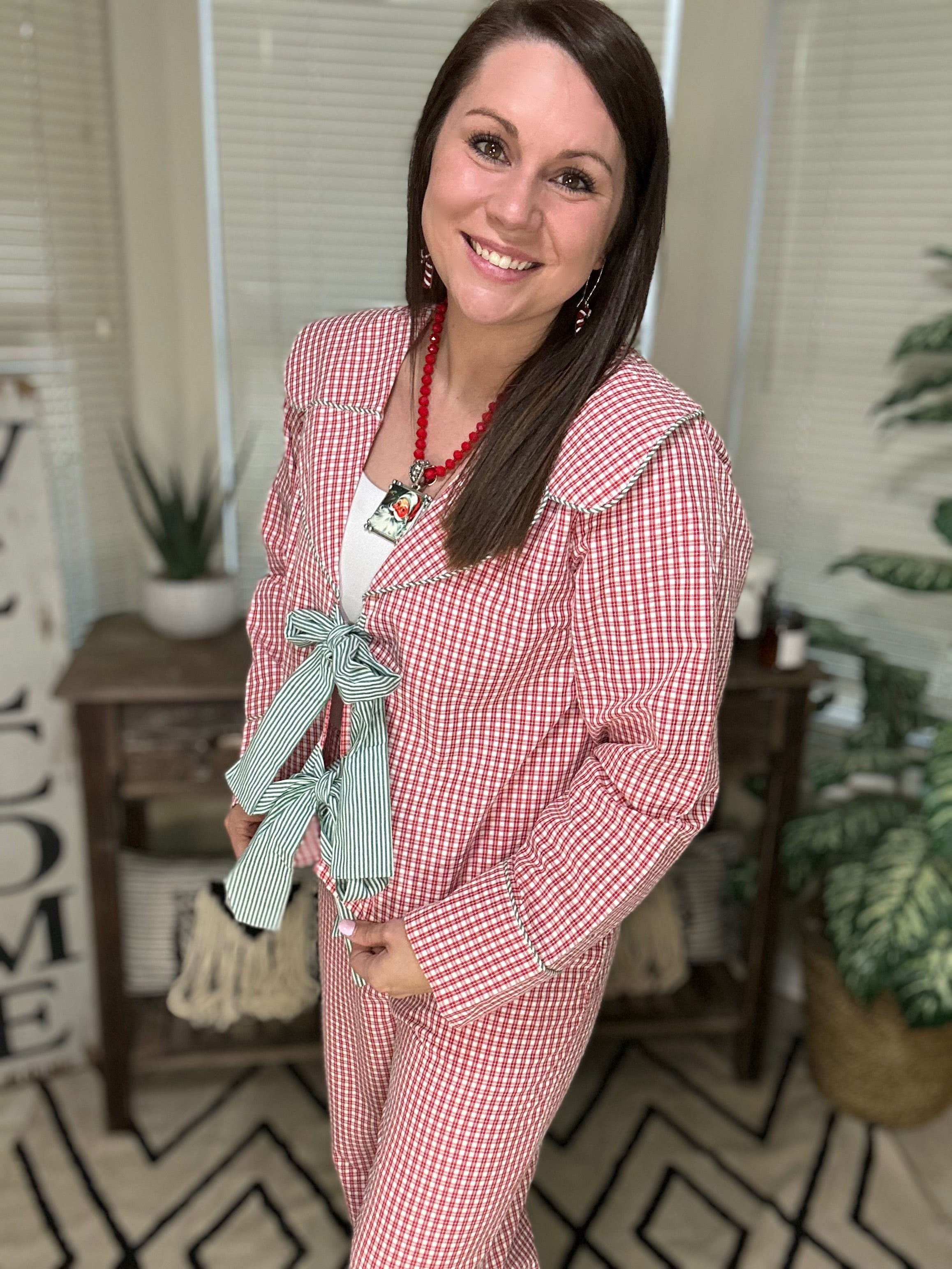 Ginghem Christmas Pajama Set