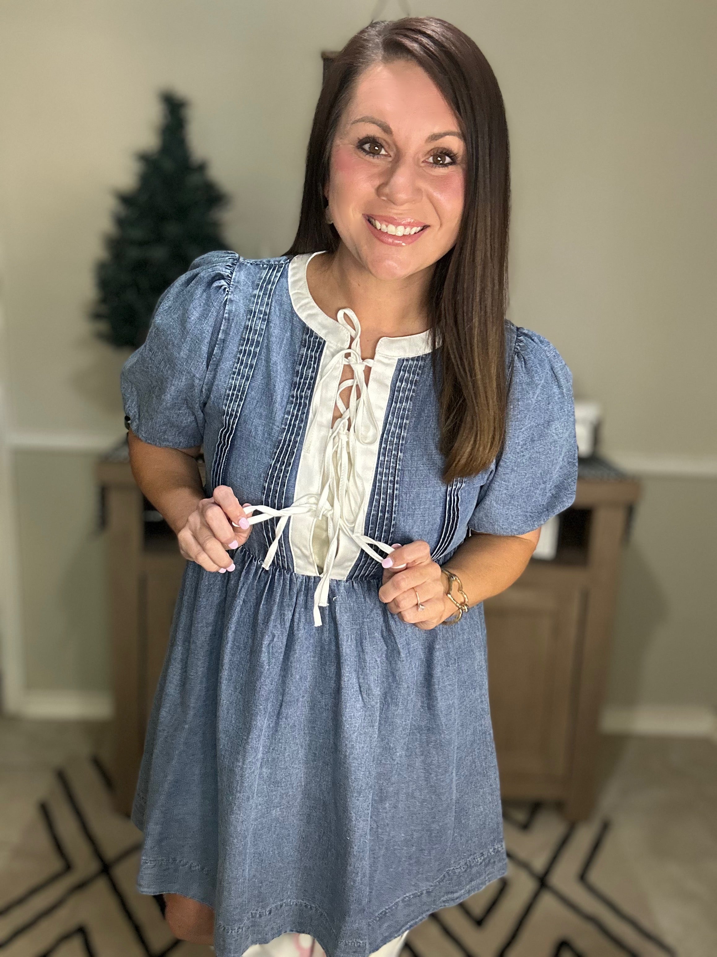 Babydoll Denim Dress