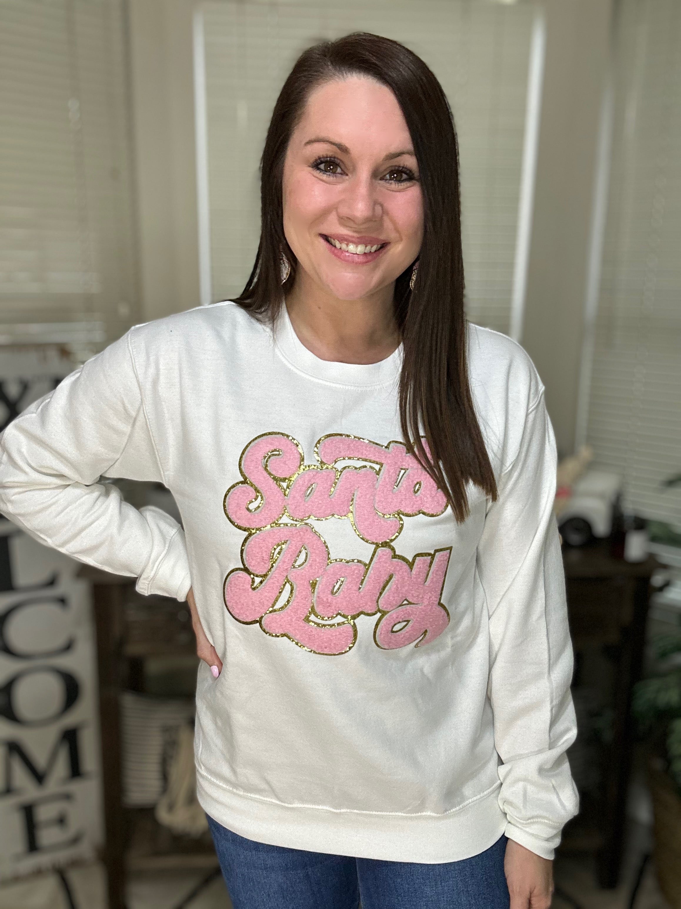 Santa Baby Sparkle Sweatshirt