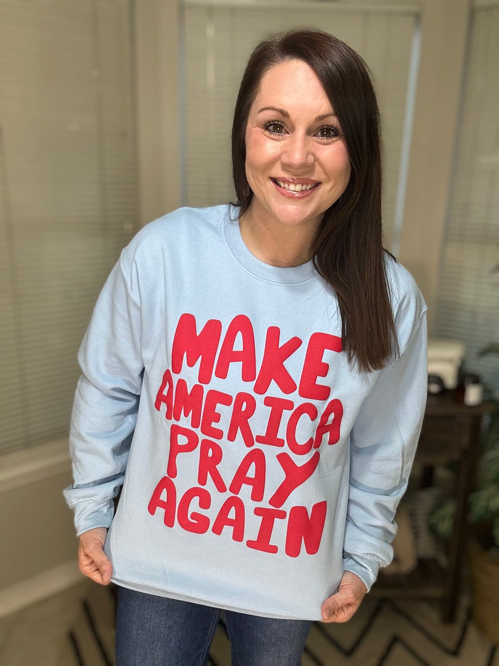 Make America Pray Puff Sweatshirt