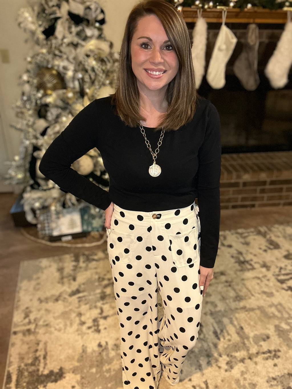 Polka Dot Loose Pant