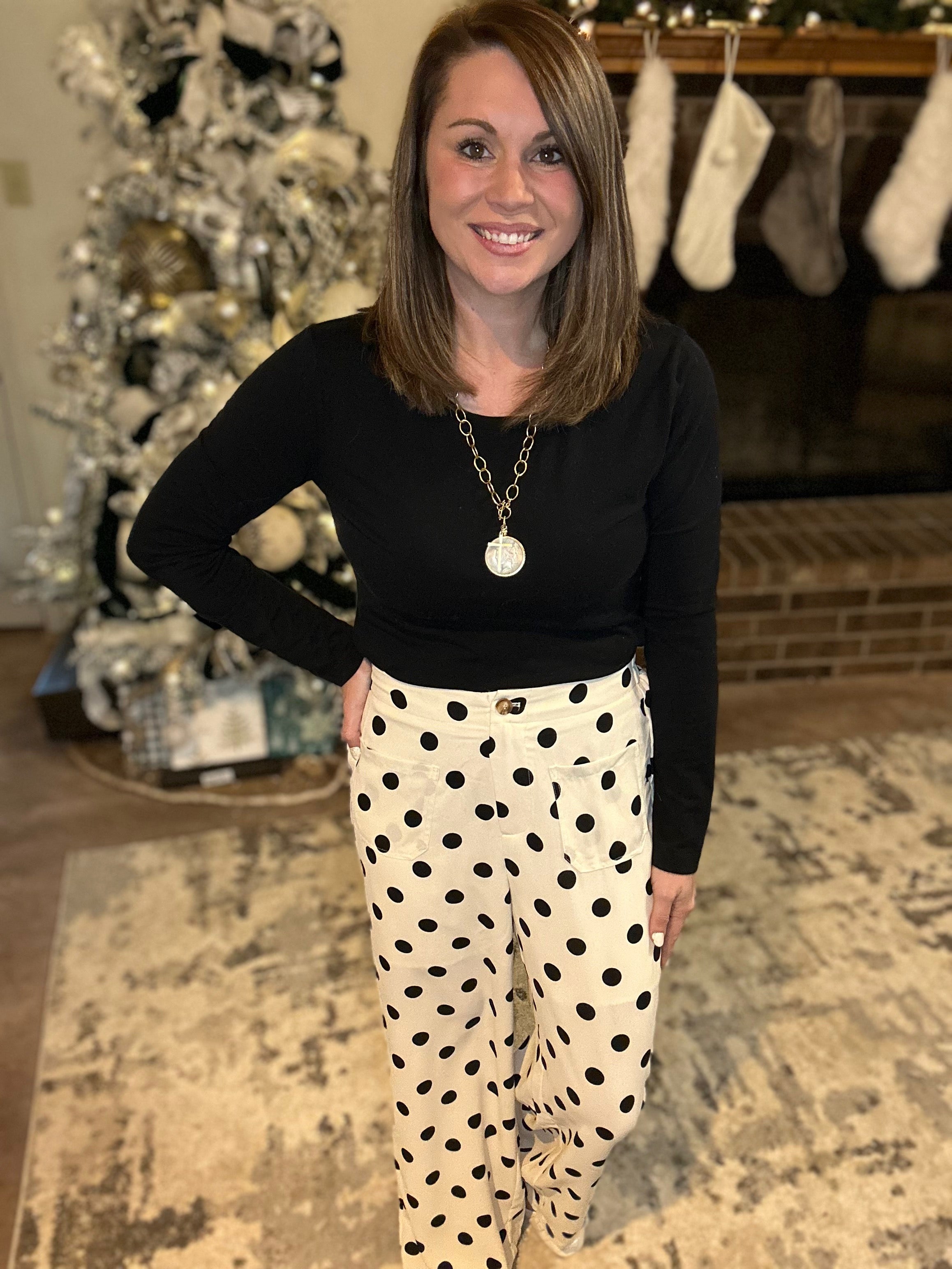 Polka Dot Loose Pant